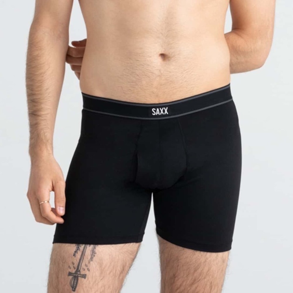 SAXX Vibe Xtra Boxer‎ Brief Black Men's Everyday Underwear 2 Pack M New W/ Tags